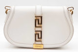 Versace Greca Goddess White Leather Shoulder Bag Eb0825pxzde