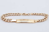 14k Yellow Gold Id Bracelet 2.9 Grams 5.5 Inch Eb0426lexsa