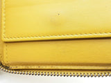 Jimmy Choo Jc Logo Yellow Leather Wallet Sd0626rzde