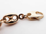 10k Yellow Gold Puffed Mariner Chain Bracelet 10.1 Grams 9 Inch Fw0226pzxdu