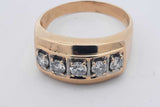 0.55cttw Diamond Ring In 14k Yellow Gold 8.5 Grams Size 14 Eb0326icrsa