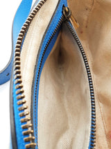 Gucci Gg Canvas & Blue & White Leather "I Feel Gucci" Belt Bag Eb0126pxzde