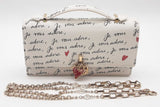 Christian Dior Dioramour "Je Vous Adore" Print Top Handle Bag Eb0726lwxzde