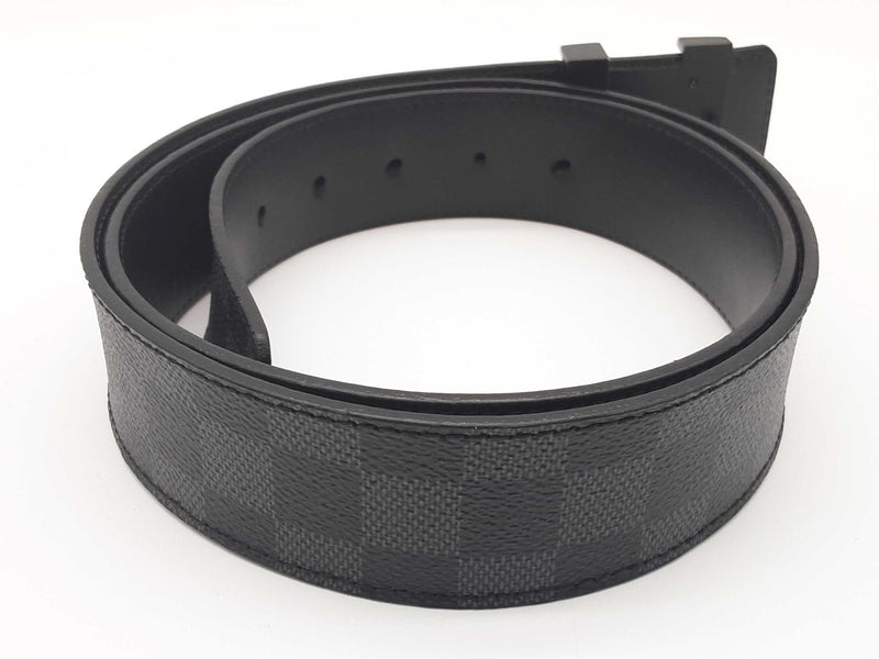 Louis Vuitton Initials Damier Graphite Reversible Belt Size 105/42 Do0625lcrde