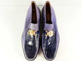 Matteo Massimo Harlan Alligator Buckle Loafers Size 11 Sd0126ezde