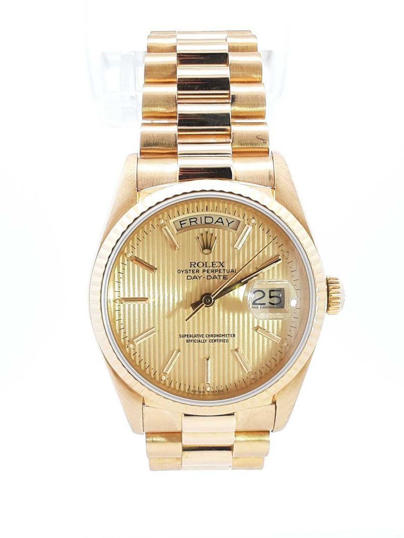 Rolex President 36mm Day Date 18k Yellow Gold Watch Sd0325crzxsa