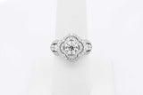 2.4cttw Diamond Ring In 14k White Gold 6.5 Grams Size 7 Eb1125lpxzsa