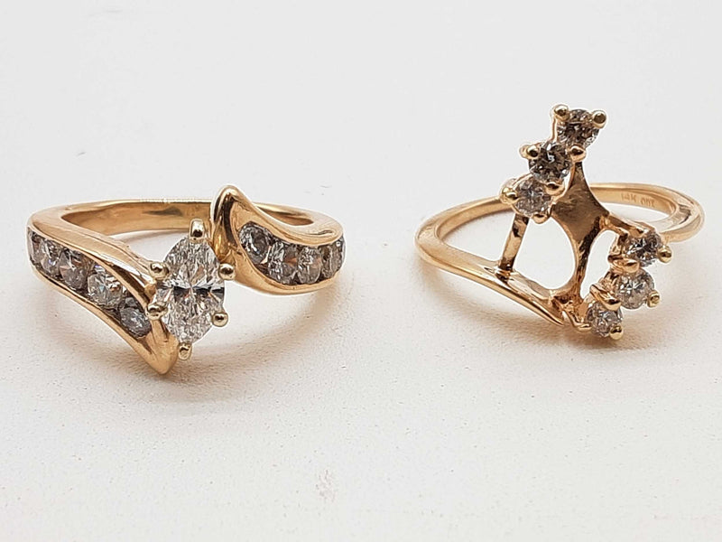 2.30 Cttw Diamonds 14k Yellow Gold 9.9g 2 Set Ring Size 7 Do0425loxzde
