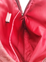 Gucci Gg Monogram Red Canvas Backpack Eb0226lxxzde