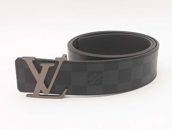 Louis Vuitton Lv Initiales Damier Graphite Reversible Belt 80/32 Sd0825lcrsa