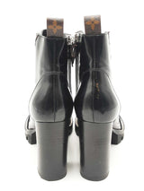 Louis Vuitton Black Patent Leather Star Trail Ankle Boots Size 38.5 Eb0226oxzsa