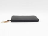 Christian Dior Diorissimo Leather Zip Around Wallet Black Aa0325orzsa