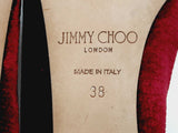 Jimmy Choo Burgundy Velvet Suede Heels Size It 38 Dolrxde 144020005004