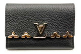 Louis Vuitton Capucines Compact Taurillon Black Leather Wallet Eb0225pxzsa