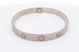 Cartier 18k White Gold Love Bracelet 37.3 Grams Size 19  Eb0126rxxzsa