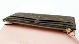 Louis Vuitton Emilie Wallet In Monogram Canvas & Rose Leather Fw0626oordu
