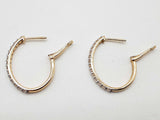 0.80 Cttw Lab Grown Diamonds 14k Yellow Gold 4.1g Oval Hoop Earrings Do0525pcrde