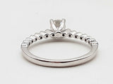 0.61 Cttw Natural Diamonds 18k White Gold Ring 2.5g Size 6.5 Do0625wrxde