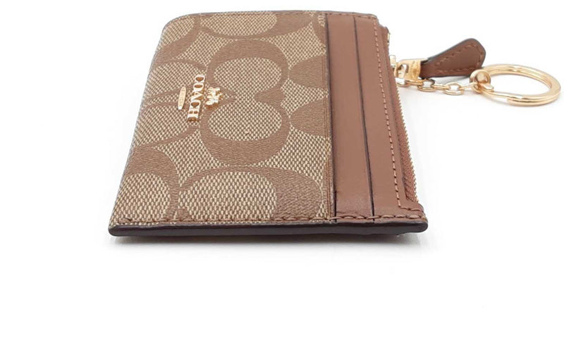 Coach Id Case Wallet With Keychain In Signature Coated Canvas Eb0524lxdu