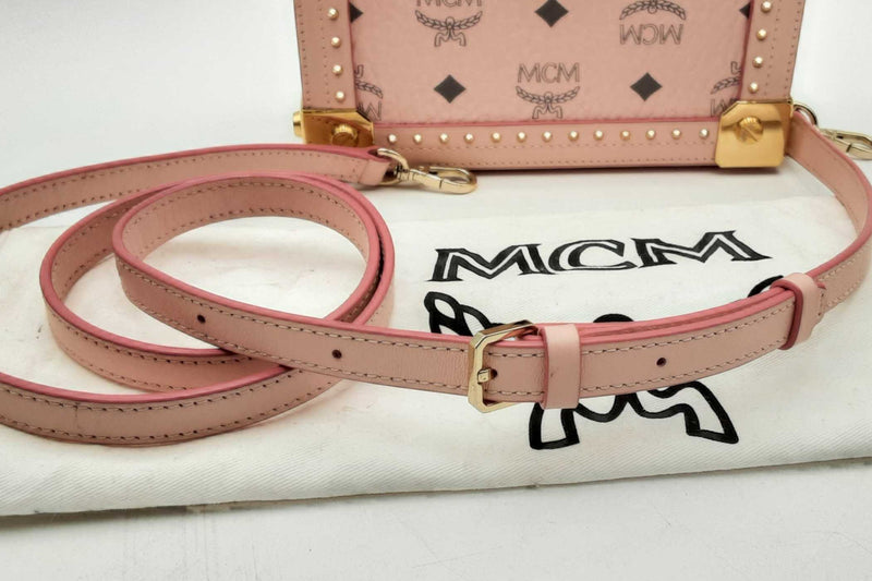 Mcm Berlin Crossbody Bag In Pink Visetos Aa0225rxzsa