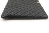Chanel Quilted Caviar Boy Cosmetic Pouch Eb0826pxzdu