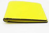 Gucci Neon Yellow Rubber Effect Gg Embossed Bifold Wallet Eb0326lpxdu