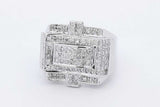 1.28cttw Diamond Ring In 10k White Gold 7 Grams Size 7 Eb0826rxzdu