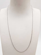 0.90 Silver 1.2g Rope Chain 17.75 In Do1224ode