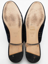 Gucci 475094 Princetown Gg Blue Velvet Mule Slides Size Eu 37 Do0925oxzde