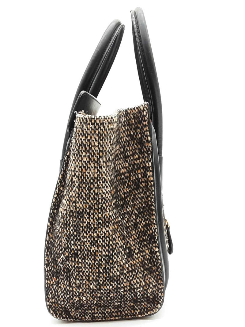 Celine Tweed Micro Luggage Top Handle Bag Eb1125rrxde