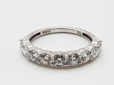1.08 Cttw Lab Grown Diamonds 14k White Gold 2.26g Ring Size 6.75 Do0726rcrde