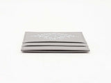 Christian Dior X Air Jordan Gray Pebbled Leather Card Holder Wallet Fw0725wzxdu