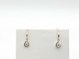 0.30 Dwt Diamonds 14k Yellow Gold 1.9 Grams Earrings With Stones Mk0625lermia