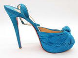 Christian Louboutin Greissimo Teal Blue Suede Pump Heels Size Eu 40.5 Do0826crde