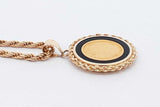 1992 Elizabeth 2 Gold Coin Pendant Set In 14k & 14k Gold Chain 21in Eb0126loxzsa