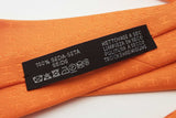 Hermes Orange 100% Silk Tie Eb0726crsa