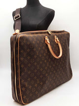 Louis Vuitton Garment Bag ~ Monogram Coated Canvas Vachetta Leather Fw0826ixzdu