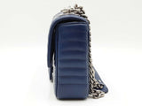 Prada Diagramme Blue Quilted Leather Flap Shoulder Bag Sd0626crzdu
