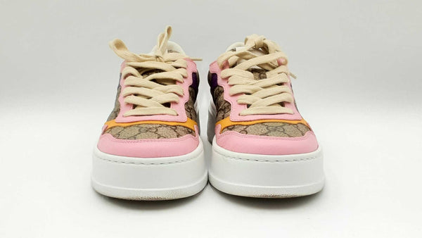 Gucci Calfskin Gg Supreme Monogram Shoes Size 6 Sd0525lzxdu