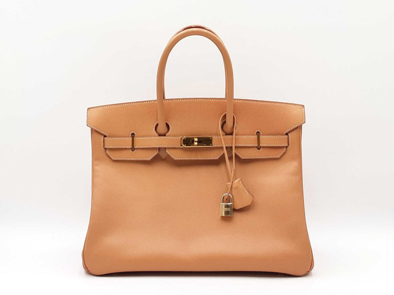 Hermès Birkin 35 Gold Courcheval Leather Gold Hardware Handbag Fw0125ezxzdu