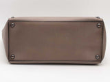 Michael Kors Studded Saffiano Tote Gray Handbag Aa0826wzsa