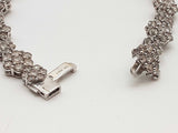 5.35 Cttw Diamonds 14k White Gold 13.5g Flower Tennis Bracelet 6 In Do0525lxzxde
