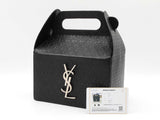 Yves Saint Laurent Take-away Top Handle Bag In Black Monogram-embossed Leather Fw026rzxdu