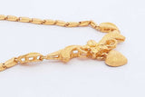 22k Yellow Gold Flower Necklace 19 Grams 16 Inch Eb1024lxxzsa