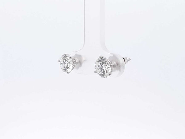 2.0 Cttw Lab Grown Diamond & 14k White Gold Stud Earrings 1.1 Gram Fw0723srxdu