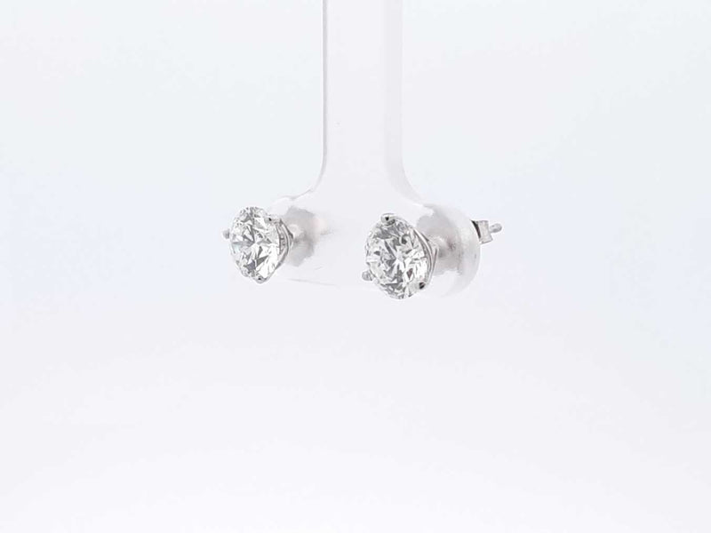 2.0 Cttw Lab Grown Diamond & 14k White Gold Stud Earrings 1.1 Gram Fw0723srxdu
