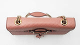 Gucci Emily Medium Chain Shoulder Bag In Pink Microguccissima Leather Fw0326przd