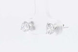 1.0cttw Lab Grown Diamond Stud Earrings In 14k White Gold 0.7 Grams Eb0326orxsa