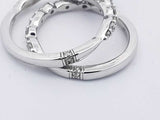 1.18cttw Diamond Wedding Set In 18k White Gold 5 Grams Size 4.75 Eb0825loxzsa