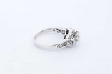 0.72cttw Diamond Ring In 14k White Gold 5.2 Grams Size 5.5 Eb0725wxzde